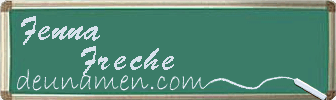 Fenna Freche Visitenkarte